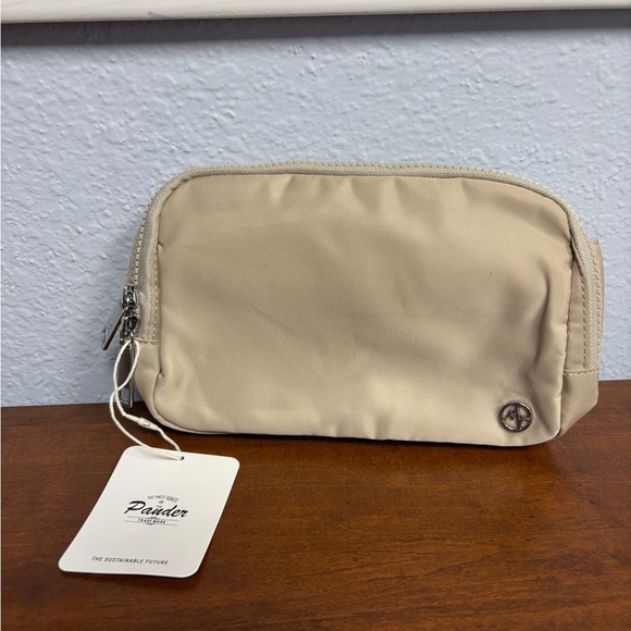 NWT “Raw Linnen” Pander 2L Belt Bag w Silver Zippr. Ofrs welcm, 15% offw2+bndle. - Picture 3 of 13